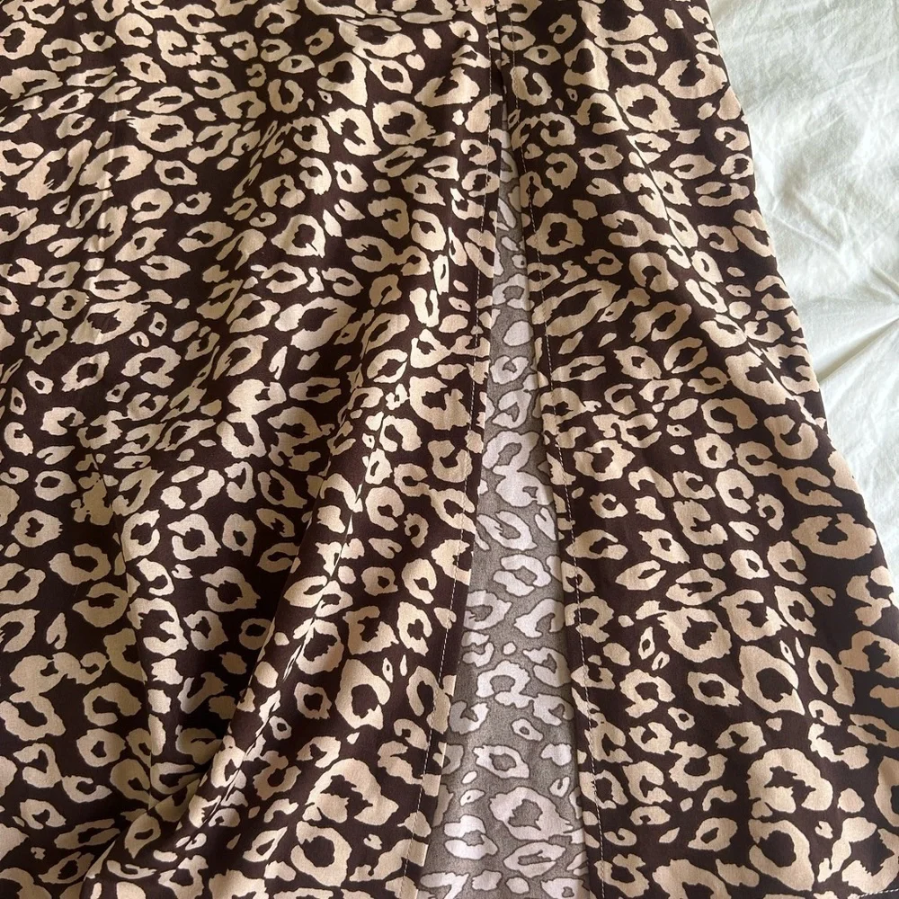 SHEIN Leopard Print Brown Skirt - Picture 3 of 5